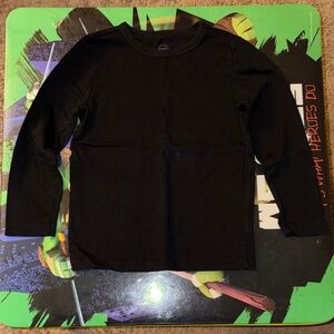 Wonder Nation Black Long Sleeve Kids Tee